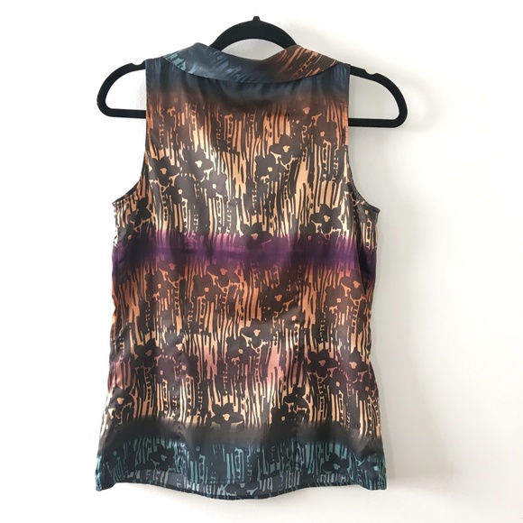 4/$10 Sleeveless blouse Colorful Top by Limited size S - Picture 2 of 3